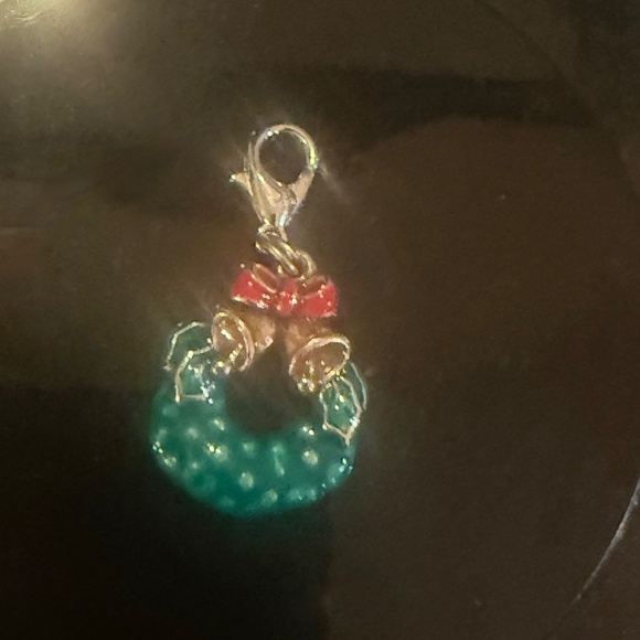 Brighton NWT  " Holly Christmas" Earrings and Charm - Picture 3 of 3